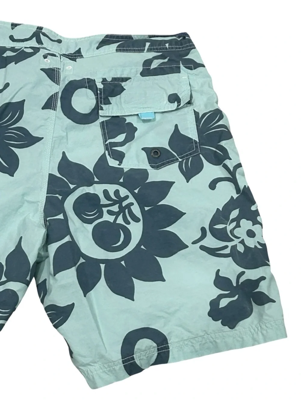 J.Crew Mens Board Shorts 34 Blue Floral Swim Trunks Beach Surf 8.5